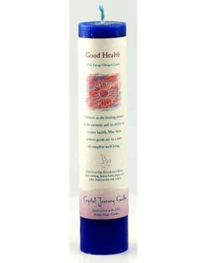 Good Health Reiki Charged Pillar candle