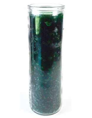 Green 7-day jar candle
