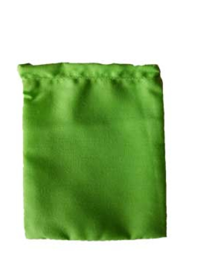 Green Cotton Bag 3" x 4"