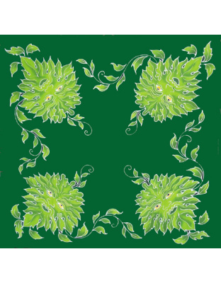 Green Man Caftan 3 ft square