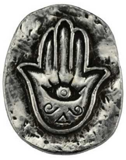Hamsa pocket stone