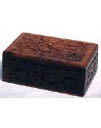Handcrafted Box with Floral Design 4" x 6"