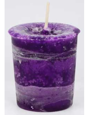 Healing Herbal votive - purple