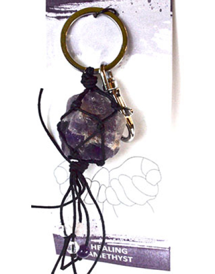 Healing/ Amethyst keychain