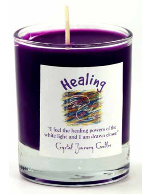 Healing soy votive candle