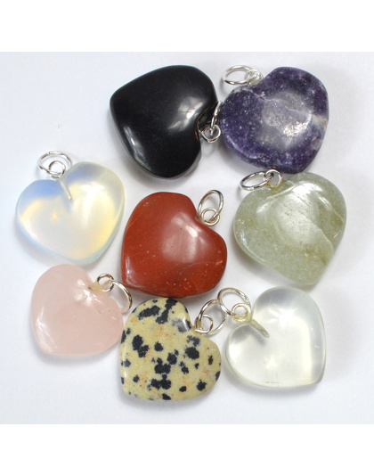 Heart Pendant various stones