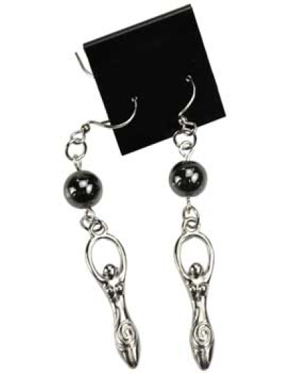 Hematite Goddess earrings