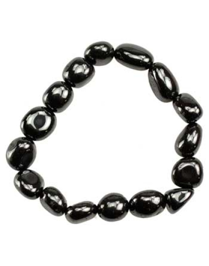 Hematite (man-made) gemstone bracelet