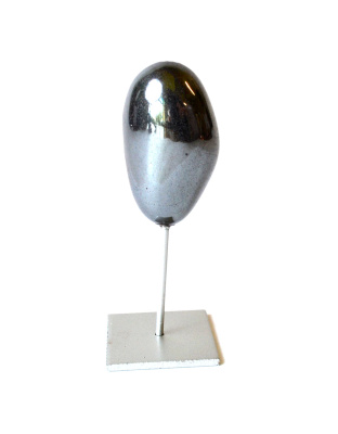 Hematite on silver stand