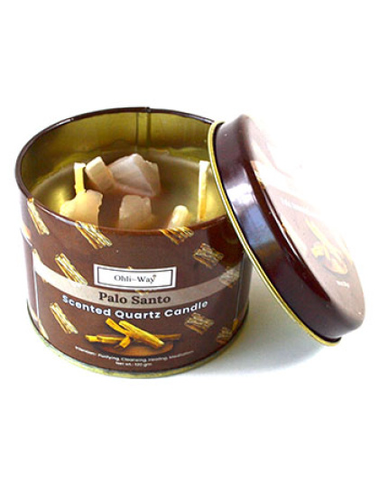 Holywood (Palo Santo) quartz tin candle