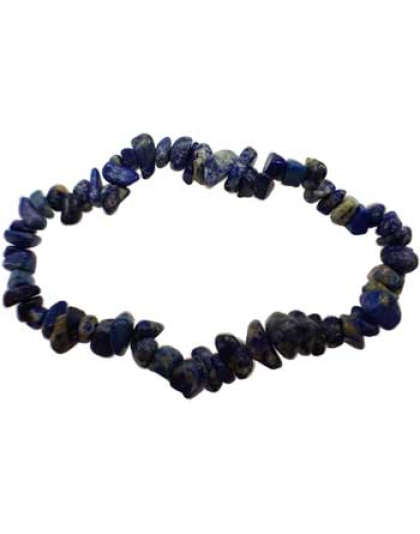 Lapis chip bracelet