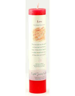 Love Reiki Charged Pillar candle