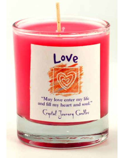 Love soy votive candle