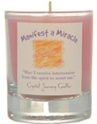 Manifest a Miracle soy votive candle