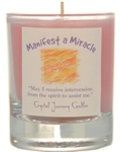 Manifest a Miracle soy votive candle