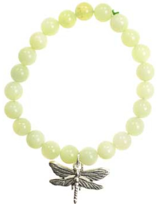New Jade Serenity Dragonfly silver