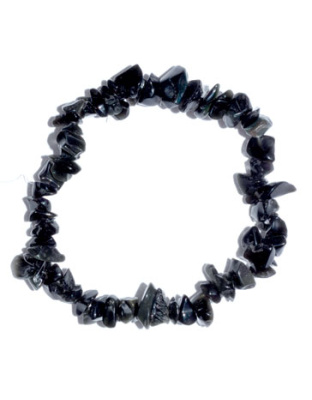 Obsidian, Black chip bracelet