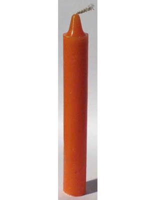 Orange 6" household Candle