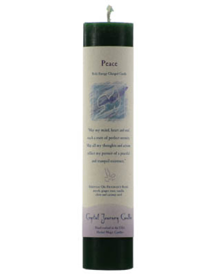 Peace Reiki Charged pillar candle