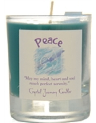Peace soy votive candle