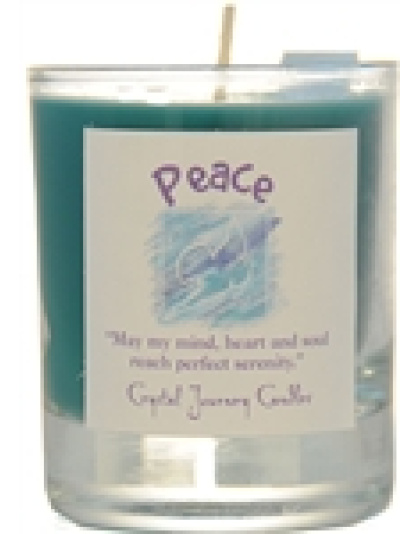 Peace soy votive candle