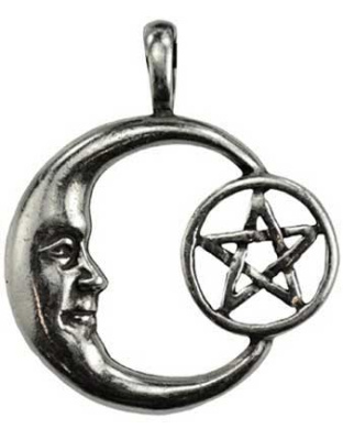 Pentacle Moon Celestial amulet