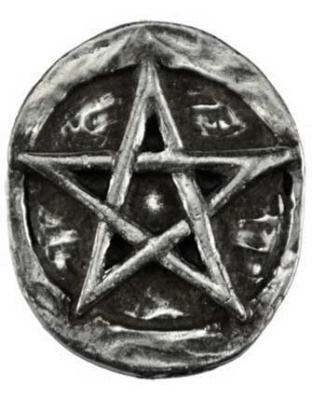 Pentagram pocket stone