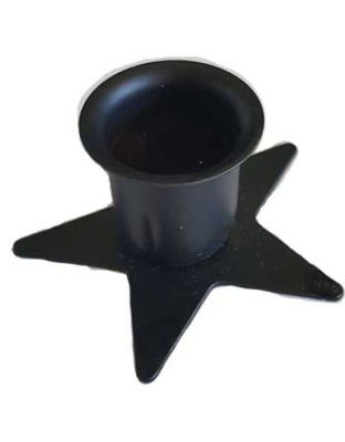 Pentagram taper candle holder