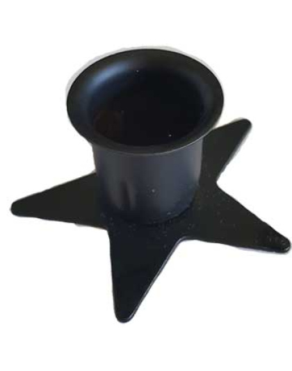 Pentagram taper candle holder