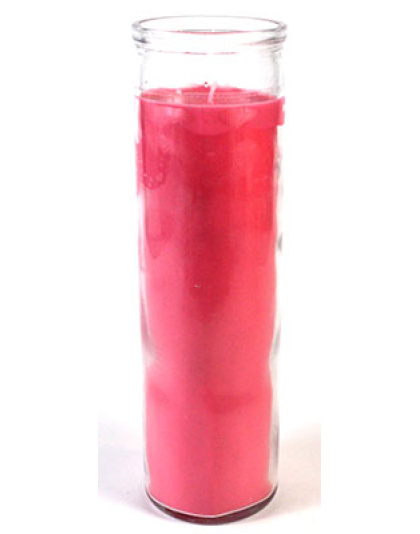 Pink 7-day jar candle