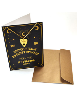 Planchette Necklace Greeting Card