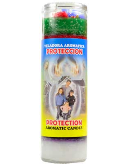 Protection aromatic jar candle