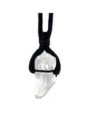 Quartz W/ cord necklace