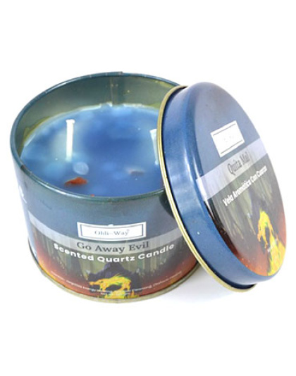 Quita Mal (Go Away Evil) quartz tin candle