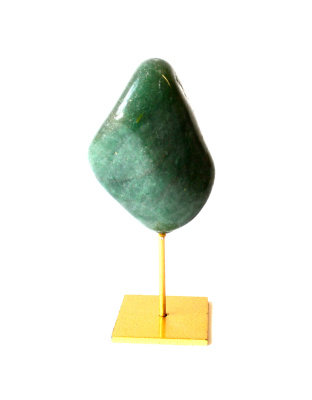 Red Agate on gold stand