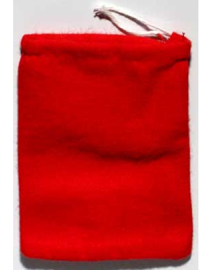 Red Cotton bag 3" x 4"