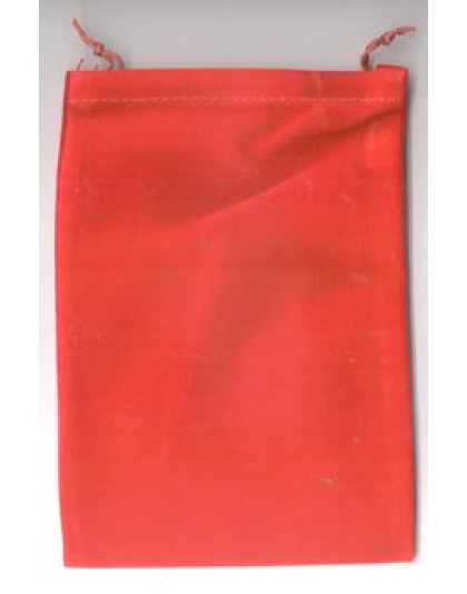 Red Velveteen Bag  5 x 7