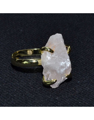 Rose Quartz adjustable ring