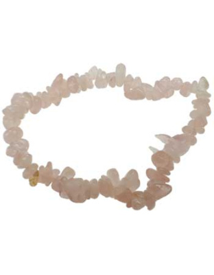 Rose Quartz chip bracelet