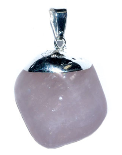 Rose Quartz tumbled pendant
