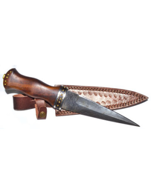 Rosewood Damascus athame