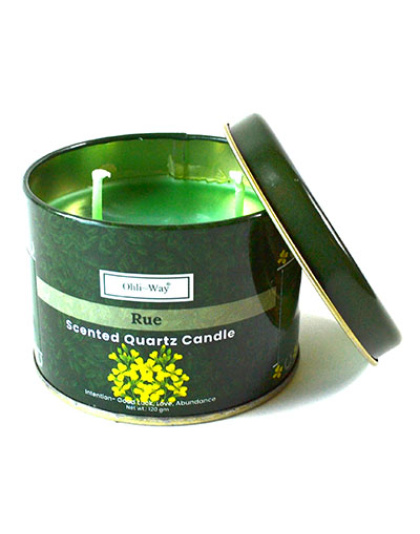Ruda (Rue) quartz tin candle