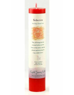 Seduction reiki charged pillar candle