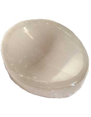 Selenite worry stone