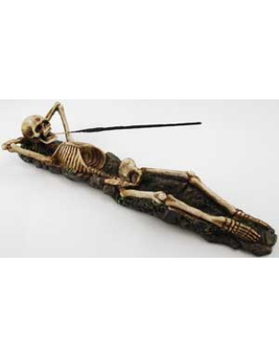 Skeleton incense holder