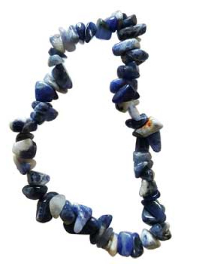 Sodalite chip bracelet