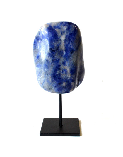 Sodalite on black stand
