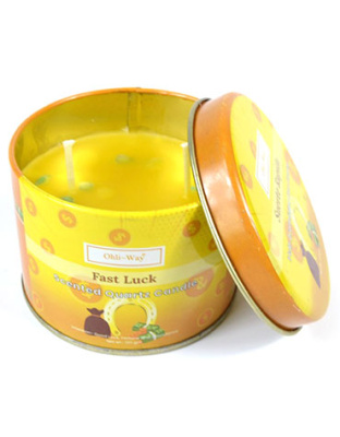 Suerte Rapida (Fast Luck) quartz tin candle