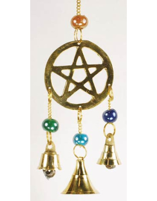 Three Bell Pentagram wind chime