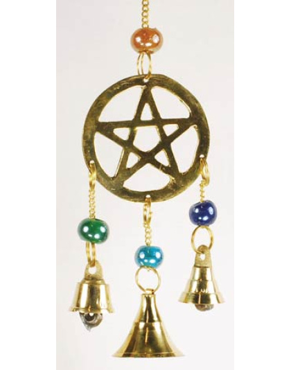 Three Bell Pentagram wind chime